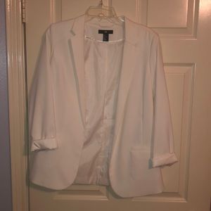 White H&M blazer